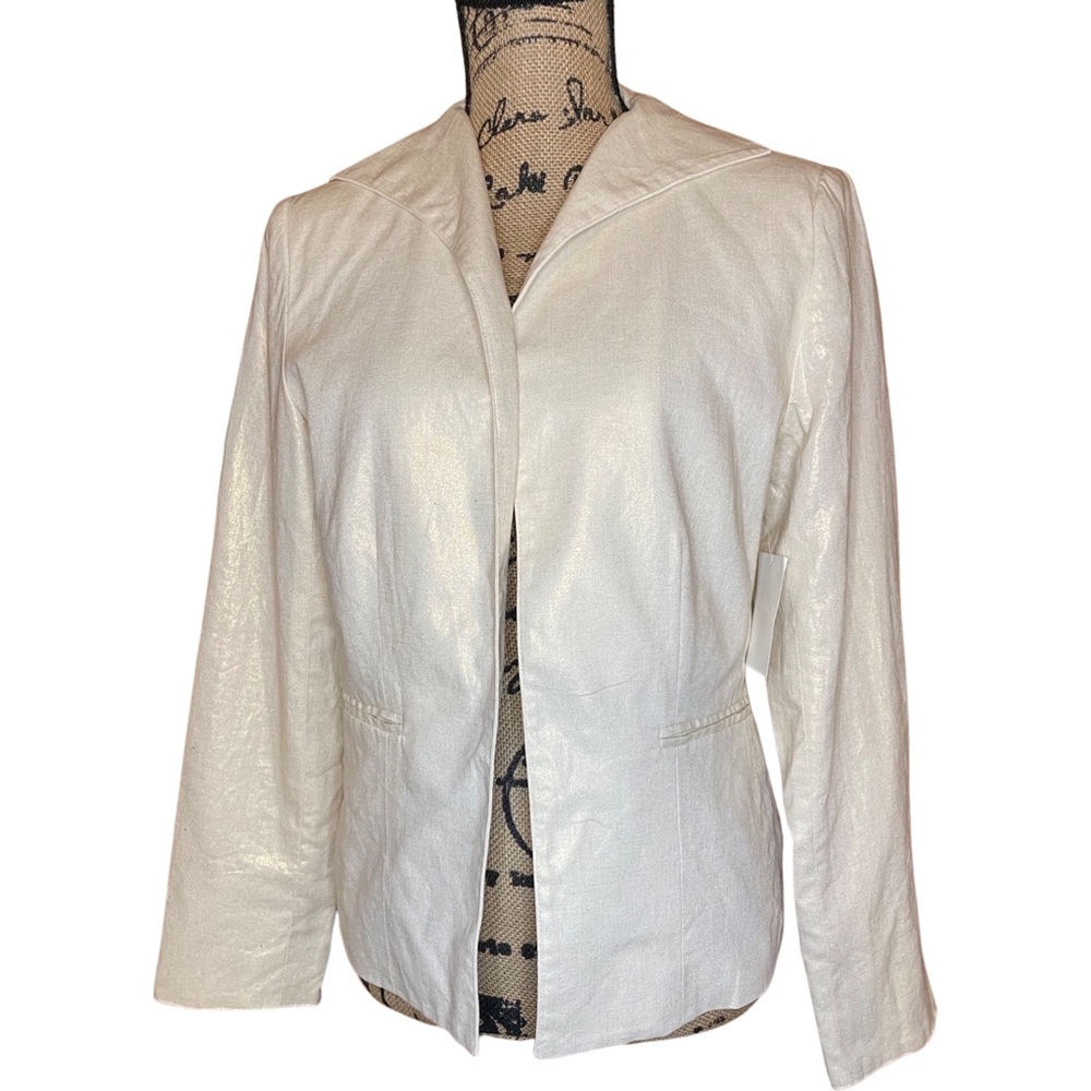 Newman Marcus exclusive gold iridescent blazer